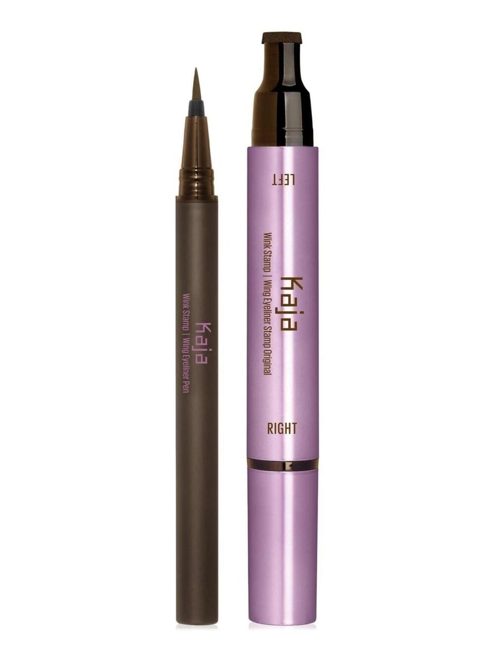Kaja Wink Stamp Original Waterproof Wing Eyeliner Stamp & Pen - Brown